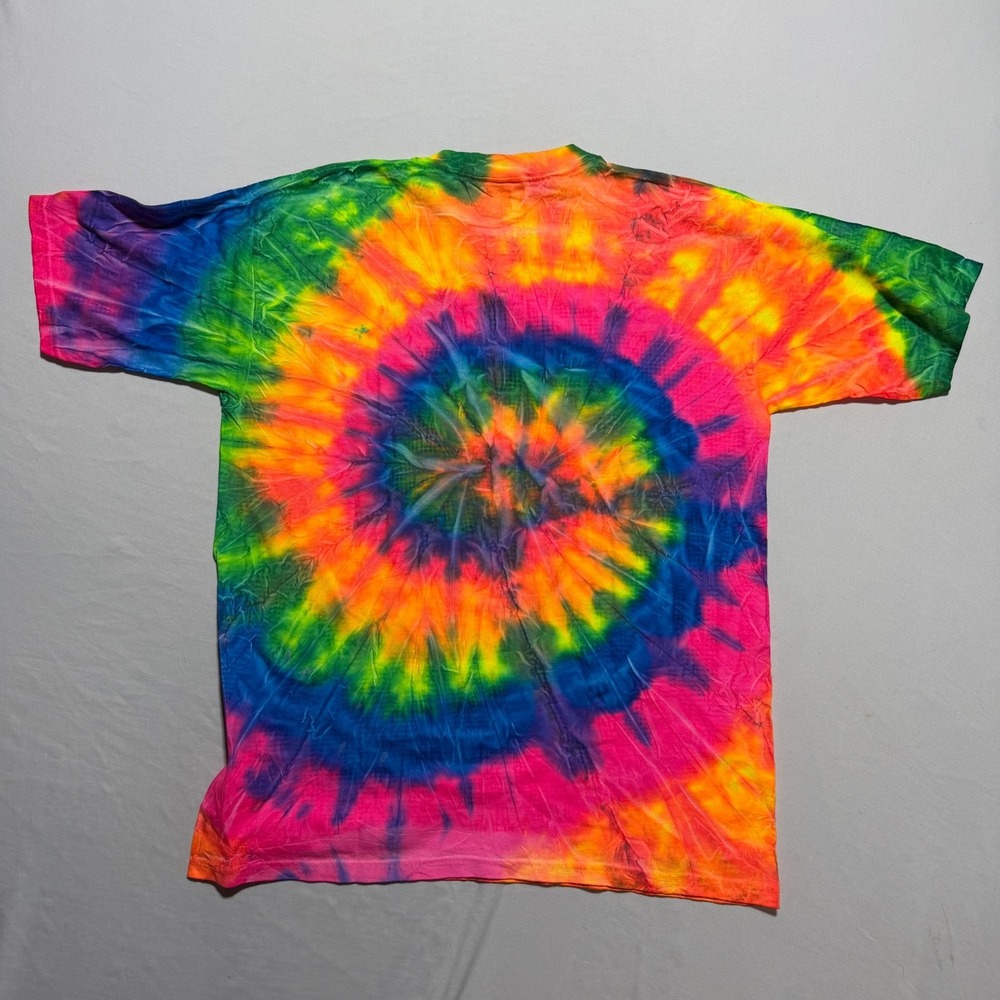 All Sport Tie Dye Bahamas Freeport Embroidered T-Shirt Mens XL Rainbow Souvenir - Picture 9 of 9